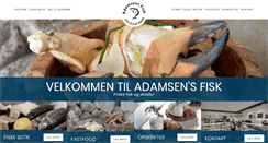 Desktop Screenshot of adamsensfisk.dk